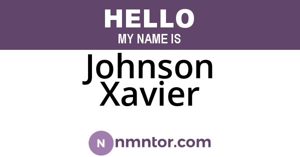 Johnson Xavier