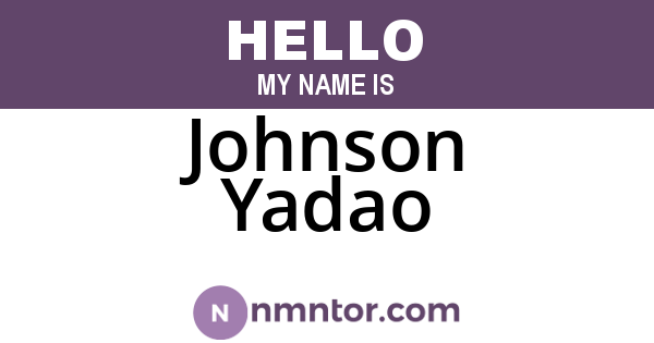 Johnson Yadao