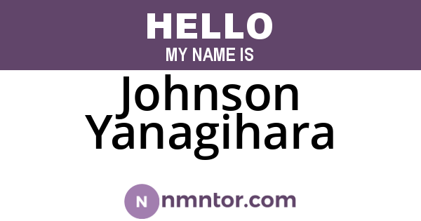 Johnson Yanagihara