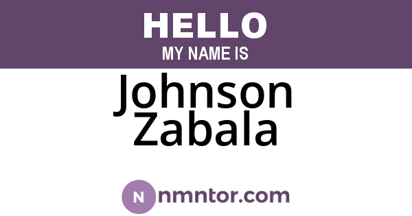 Johnson Zabala