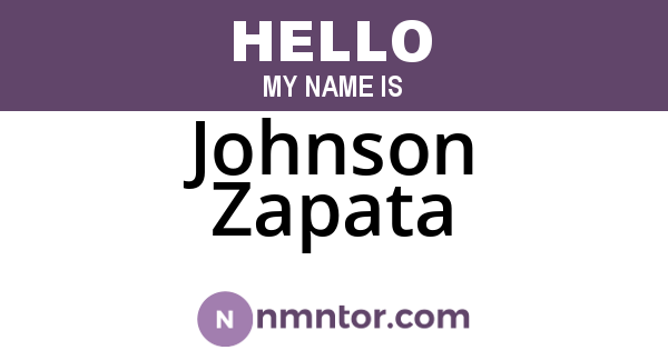 Johnson Zapata
