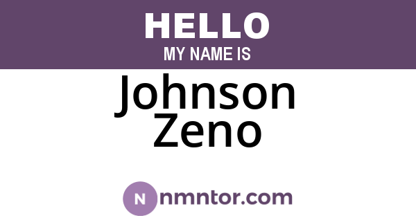 Johnson Zeno