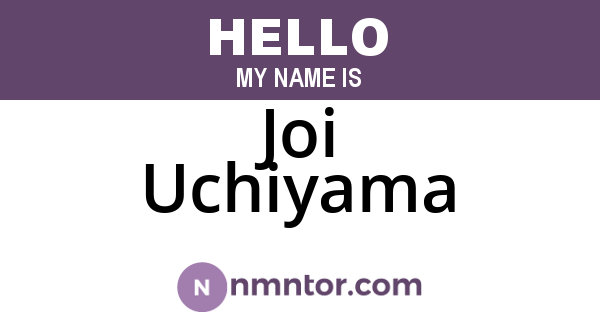 Joi Uchiyama