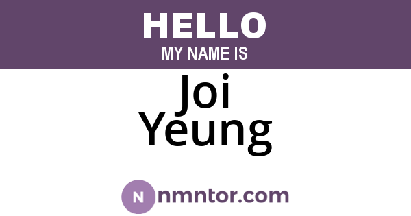 Joi Yeung