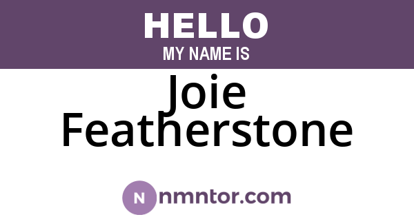 Joie Featherstone