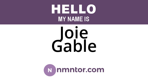 Joie Gable