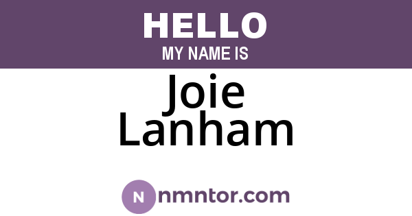 Joie Lanham