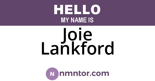 Joie Lankford