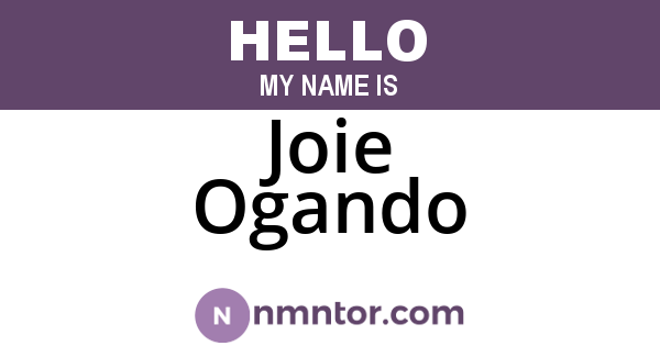Joie Ogando