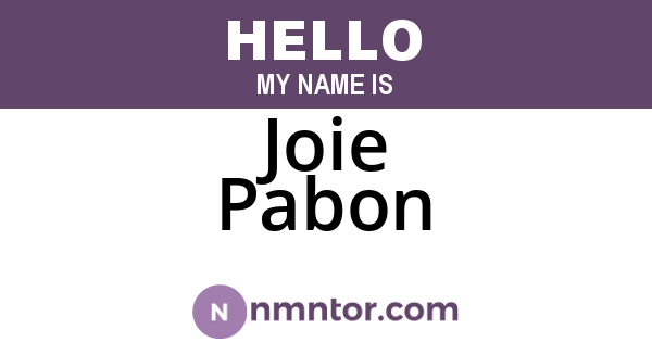 Joie Pabon