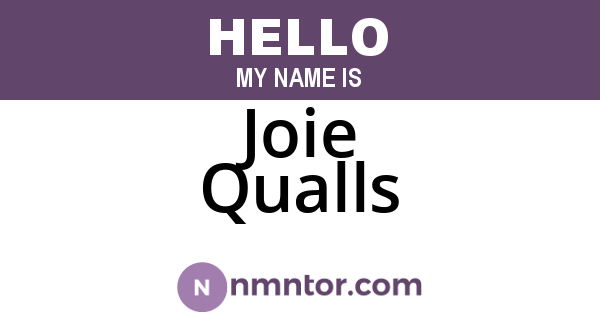 Joie Qualls