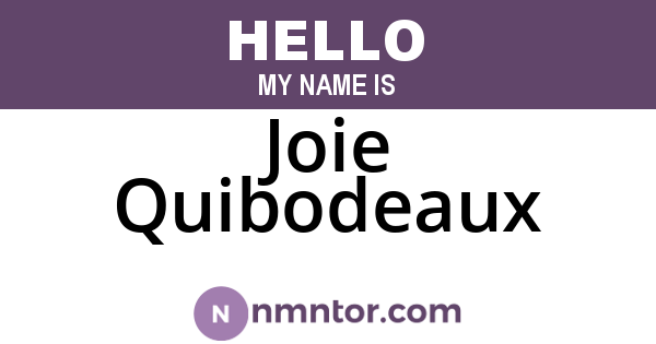 Joie Quibodeaux