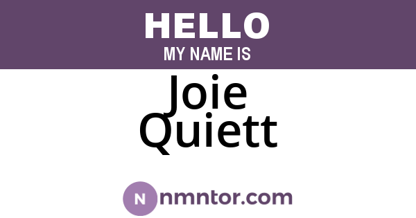 Joie Quiett