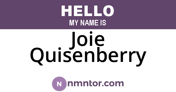 Joie Quisenberry