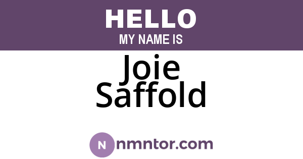 Joie Saffold