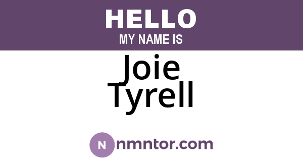 Joie Tyrell