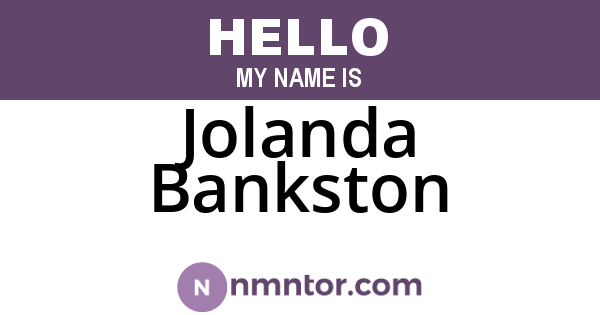 Jolanda Bankston