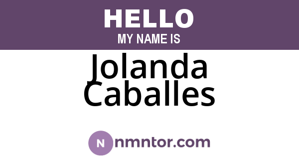Jolanda Caballes