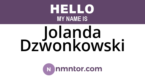 Jolanda Dzwonkowski