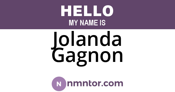Jolanda Gagnon