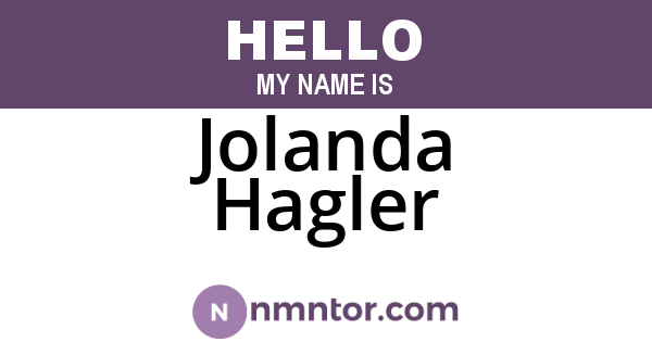 Jolanda Hagler