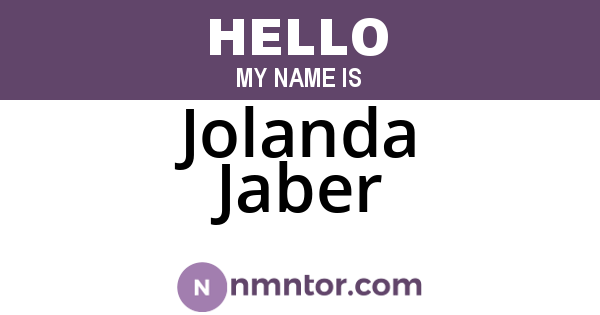 Jolanda Jaber
