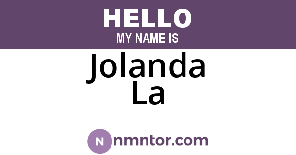 Jolanda La