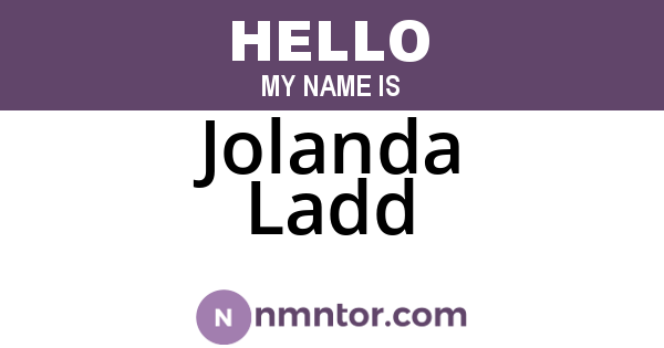 Jolanda Ladd