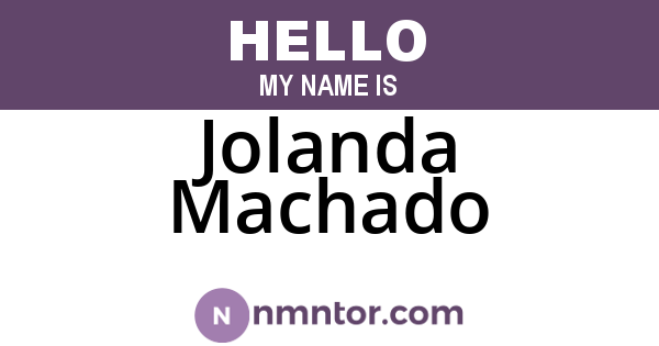 Jolanda Machado