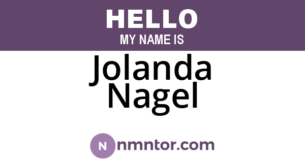 Jolanda Nagel