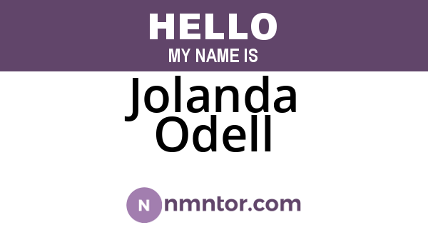 Jolanda Odell