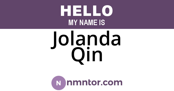 Jolanda Qin