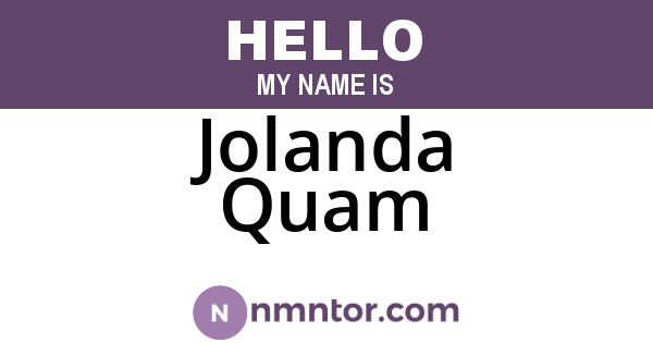 Jolanda Quam