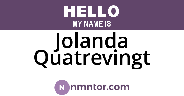 Jolanda Quatrevingt