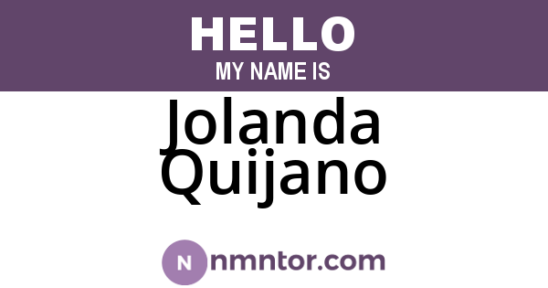 Jolanda Quijano