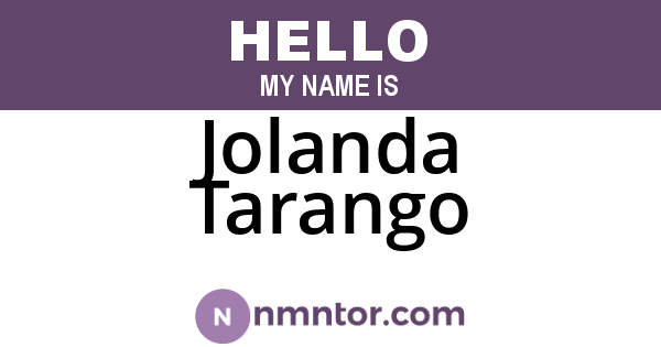 Jolanda Tarango