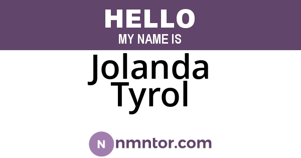 Jolanda Tyrol