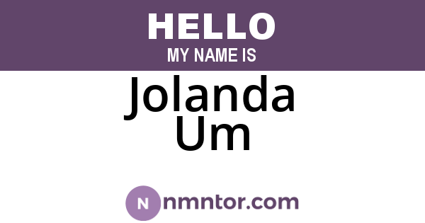 Jolanda Um