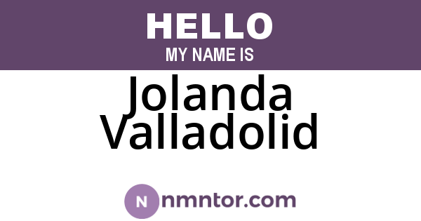 Jolanda Valladolid