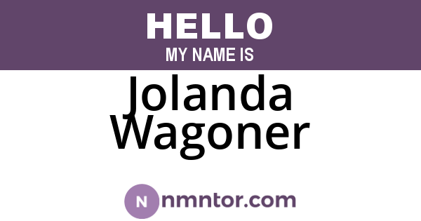Jolanda Wagoner