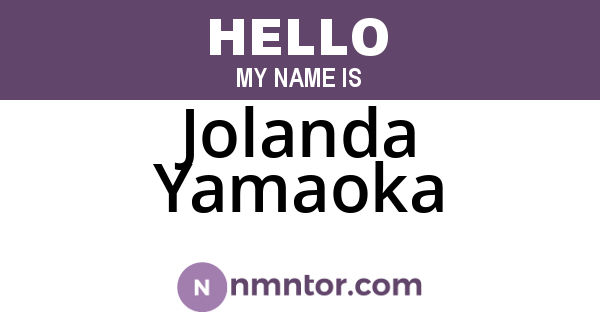 Jolanda Yamaoka