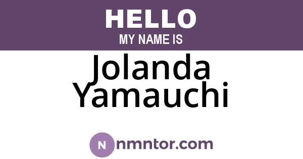 Jolanda Yamauchi