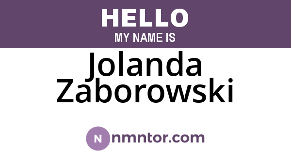 Jolanda Zaborowski
