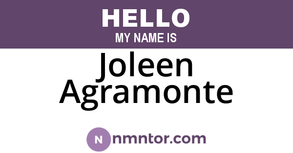 Joleen Agramonte