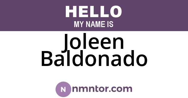 Joleen Baldonado