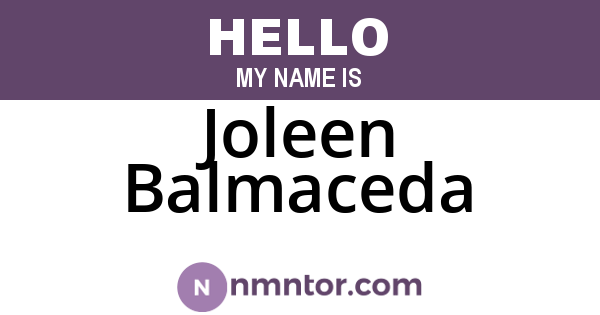 Joleen Balmaceda