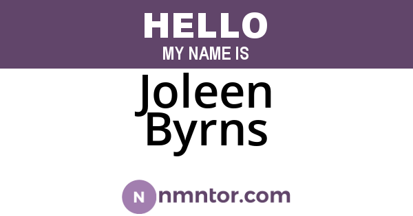 Joleen Byrns