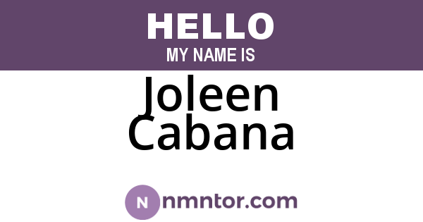 Joleen Cabana
