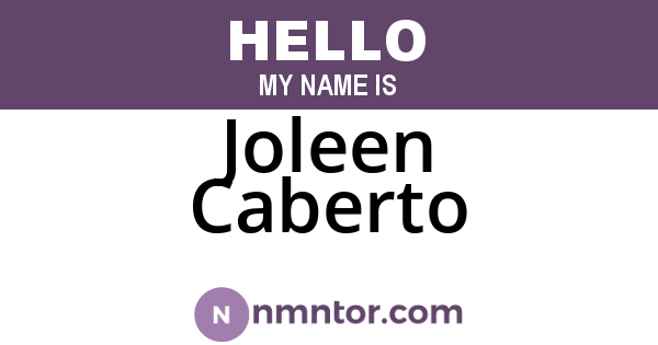 Joleen Caberto