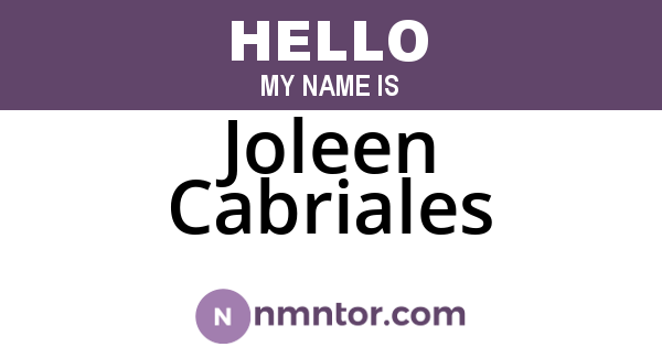 Joleen Cabriales